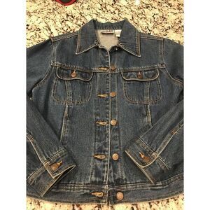 Women's Vintage 90's Bill Bass Light Blue Denim Button Up Jean Jacket Size Small